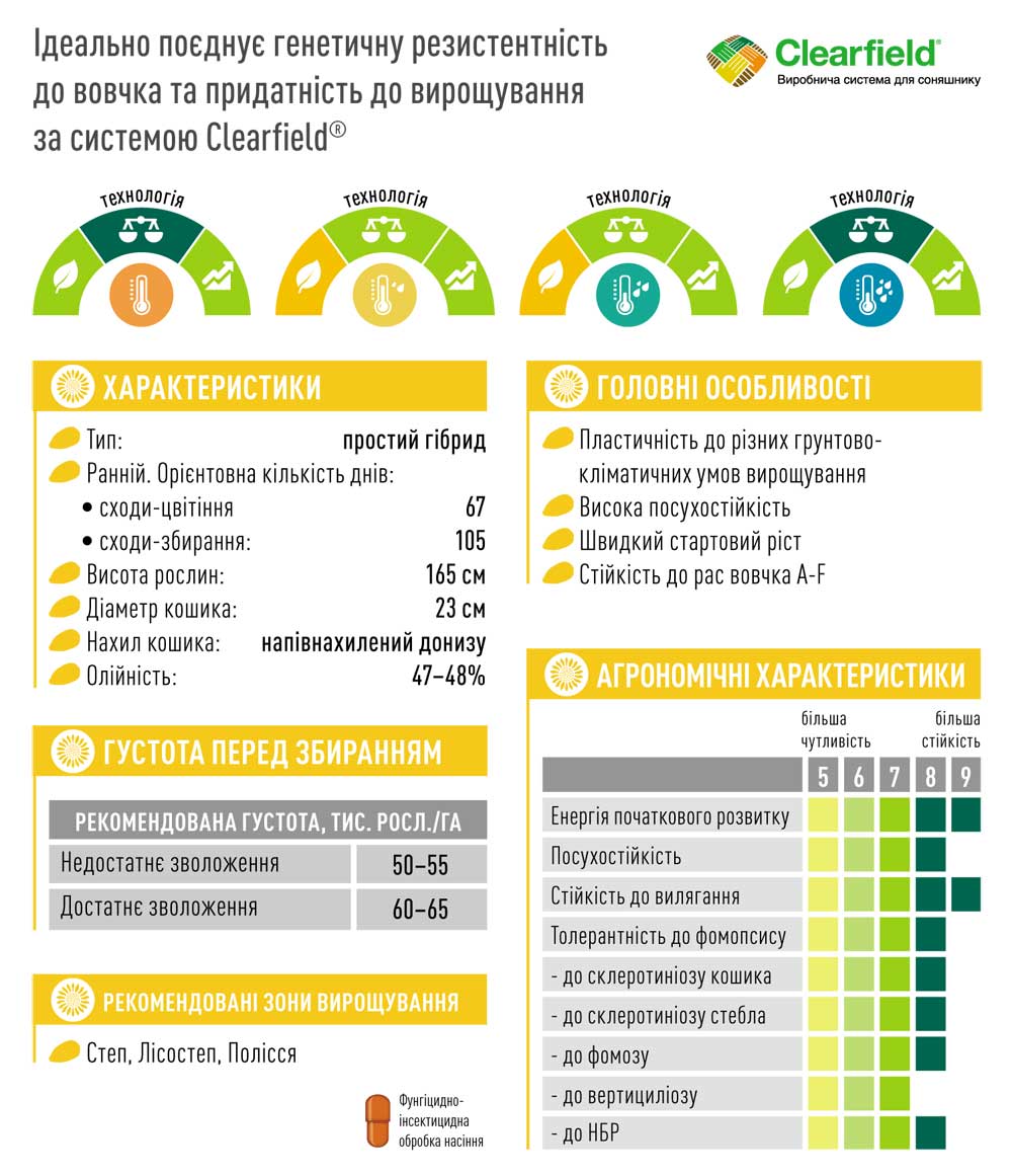 Гібрид соняшника ЕС НОВАМІС СЛ
